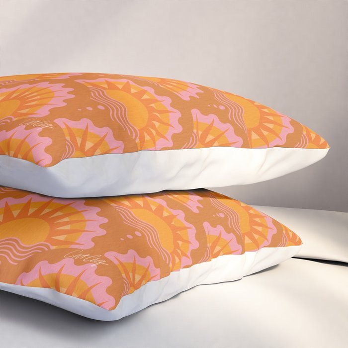 Sunset Seigaiha - Retro Sunshine Pillow Sham Gallery Image 3