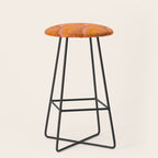 Sunset Seigaiha - Retro Sunshine Stool Gallery Image 1