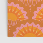 Sunset Seigaiha - Retro Sunshine Poster Gallery Image 3