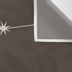 Aquarius Zodiac Star Constellation Line Art Coffee Brown Wall Tapestry Gallery Image 3