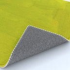 Retro Lime Green Minimalist Abstract Color Block Rothko Midcentury Modern Art Rug Gallery Image 4