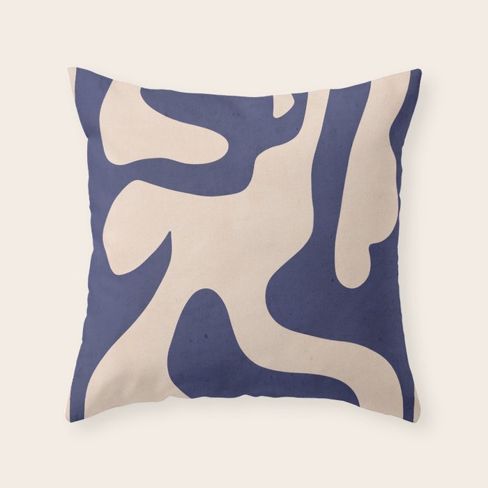 Modern Abstract Shapes 73 Throw Pillow Gallery Image 1
