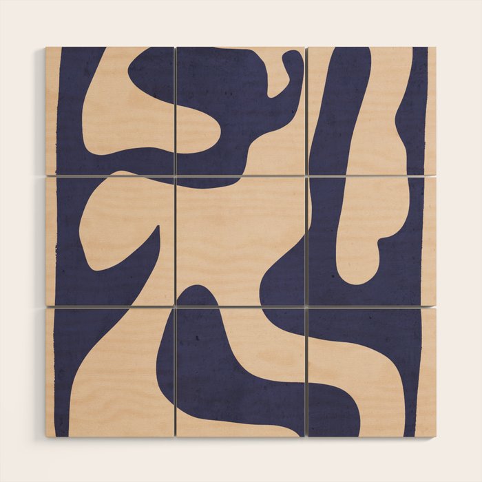 Modern Abstract Shapes 73 Wood Wall Art Gallery Image 1