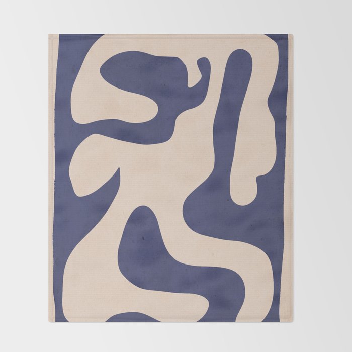 Modern Abstract Shapes 73 Throw Blanket Gallery Image 2