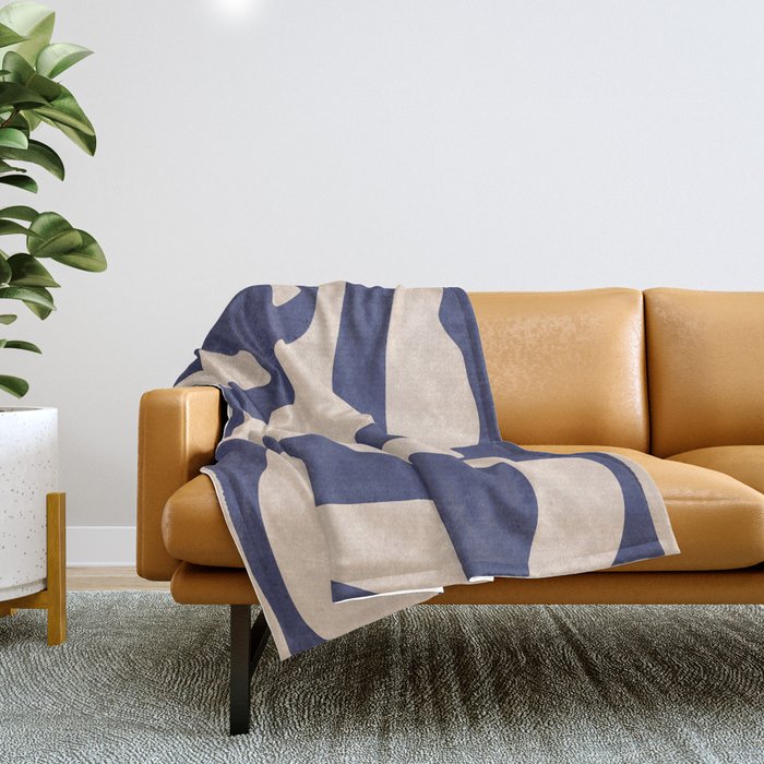 Modern Abstract Shapes 73 Throw Blanket Gallery Image 1