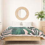 Tropical Jungle Leaves Pattern #5 #tropical #decor #art #society6 Duvet Cover Gallery Image 3