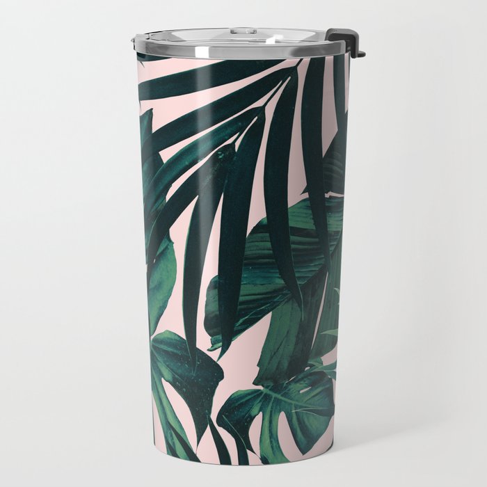 Tropical Jungle Leaves Pattern #5 #tropical #decor #art #society6 Travel Mug Gallery Image 2