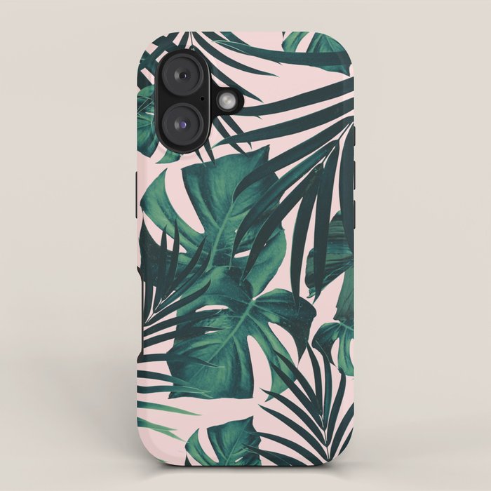 Tropical Jungle Leaves Pattern #5 #tropical #decor #art #society6 iPhone Case Gallery Image 1