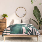 Tropical Jungle Leaves Pattern #5 #tropical #decor #art #society6 Comforter Gallery Image 3