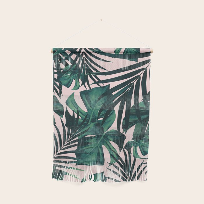Tropical Jungle Leaves Pattern #5 #tropical #decor #art #society6 Wall Hanging Gallery Image 1