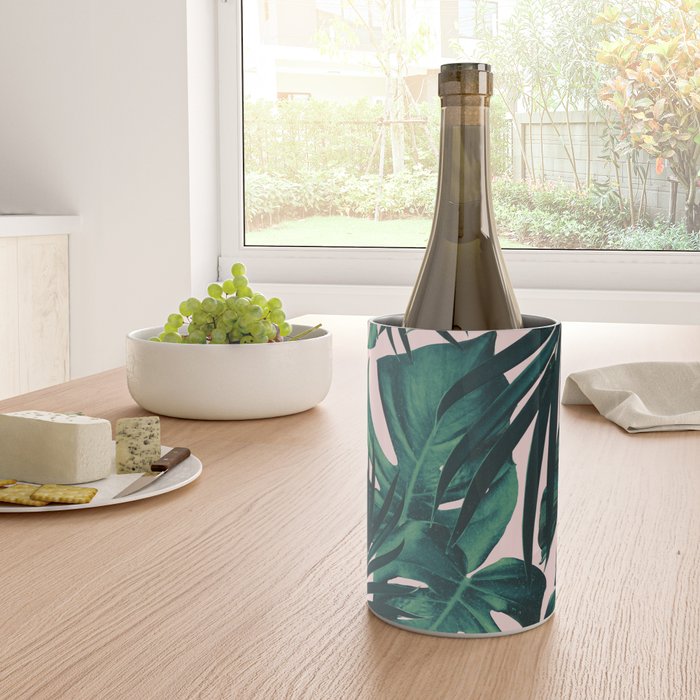 Tropical Jungle Leaves Pattern #5 #tropical #decor #art #society6 Wine Chiller Gallery Image 4