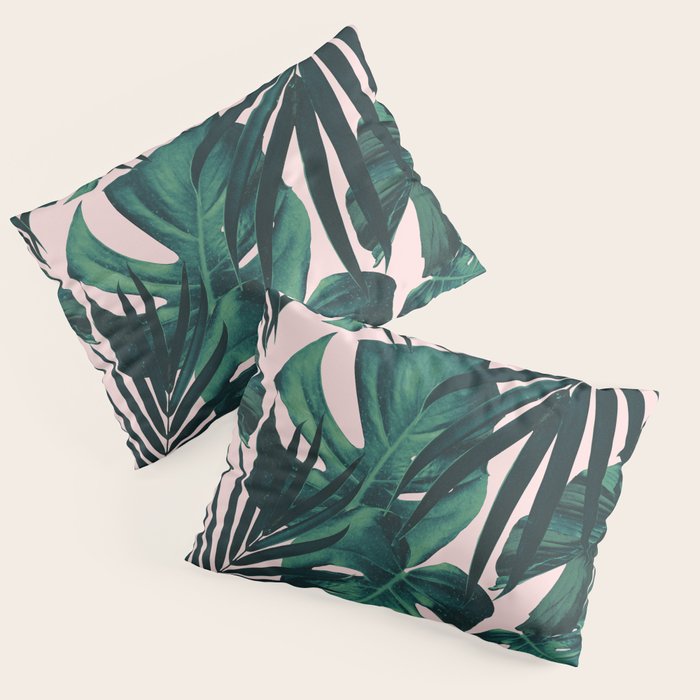 Tropical Jungle Leaves Pattern #5 #tropical #decor #art #society6 Pillow Sham Gallery Image 1