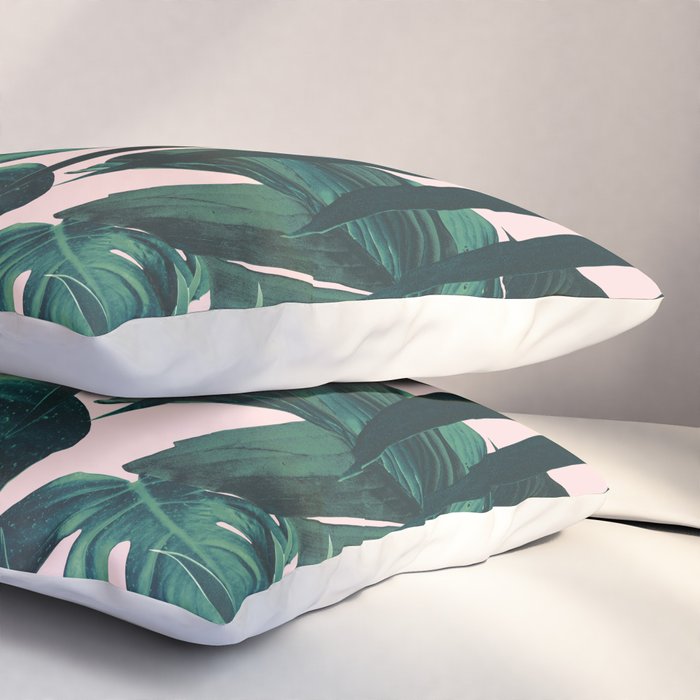 Tropical Jungle Leaves Pattern #5 #tropical #decor #art #society6 Pillow Sham Gallery Image 3
