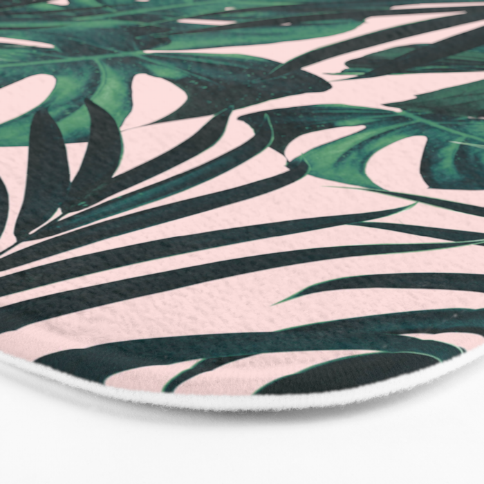 Tropical Jungle Leaves Pattern #5 #tropical #decor #art #society6 Bath Mat Gallery Image 3