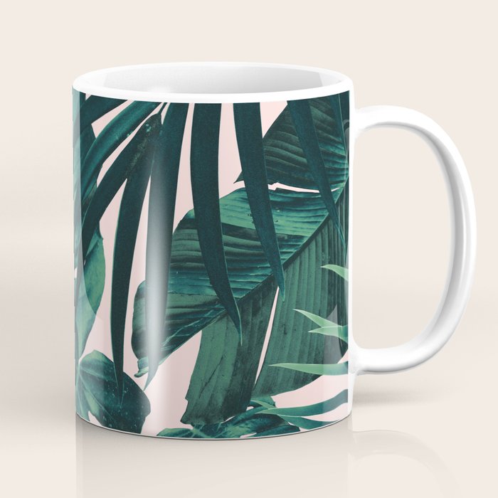 Tropical Jungle Leaves Pattern #5 #tropical #decor #art #society6 Coffee Mug Gallery Image 1