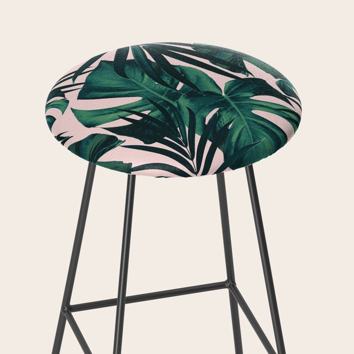 Tropical Jungle Leaves Pattern #5 #tropical #decor #art #society6 Stool Gallery Image 2