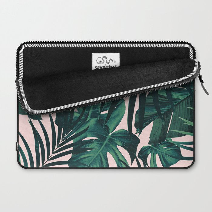 Tropical Jungle Leaves Pattern #5 #tropical #decor #art #society6 Laptop Sleeve Gallery Image 2