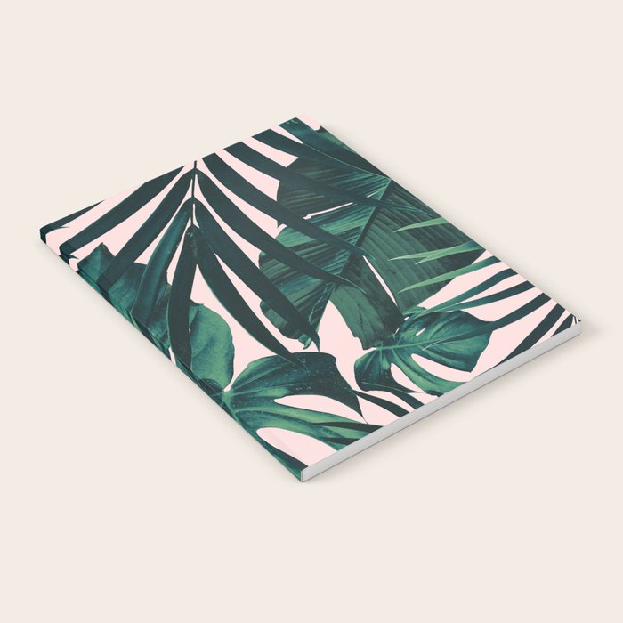 Tropical Jungle Leaves Pattern #5 #tropical #decor #art #society6 Notebook Gallery Image 1