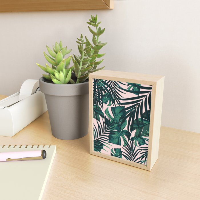 Tropical Jungle Leaves Pattern #5 #tropical #decor #art #society6 Mini Art Print Gallery Image 2