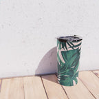 Tropical Jungle Leaves Pattern #5 #tropical #decor #art #society6 Travel Mug Gallery Image 4