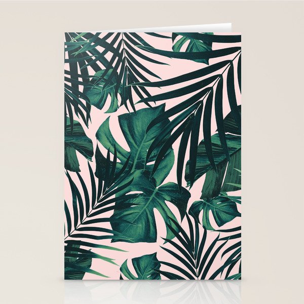 Tropical Jungle Leaves Pattern #5 #tropical #decor #art #society6 Stationery Card Gallery Image 2