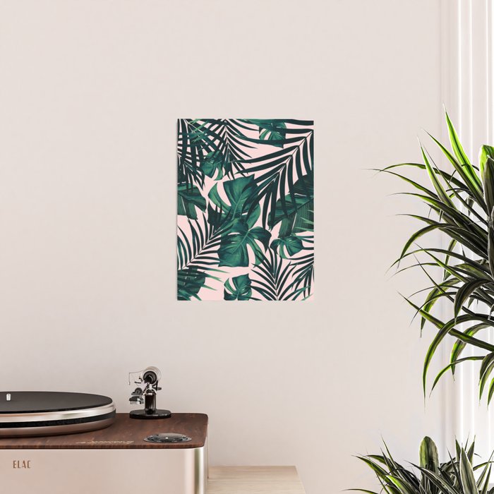 Tropical Jungle Leaves Pattern #5 #tropical #decor #art #society6 Poster Gallery Image 2