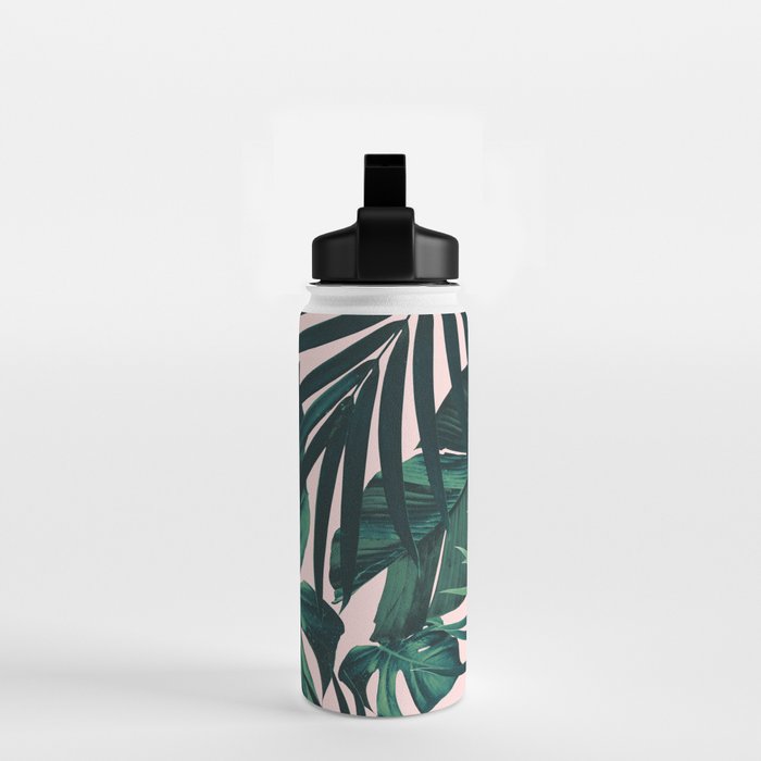 Tropical Jungle Leaves Pattern #5 #tropical #decor #art #society6 Water Bottle Gallery Image 2