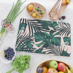 Tropical Jungle Leaves Pattern #5 #tropical #decor #art #society6 Cutting Board Gallery Image 2