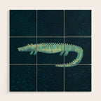 Alligator - or maybe Crocodile Wood Wall Art Gallery Image 1