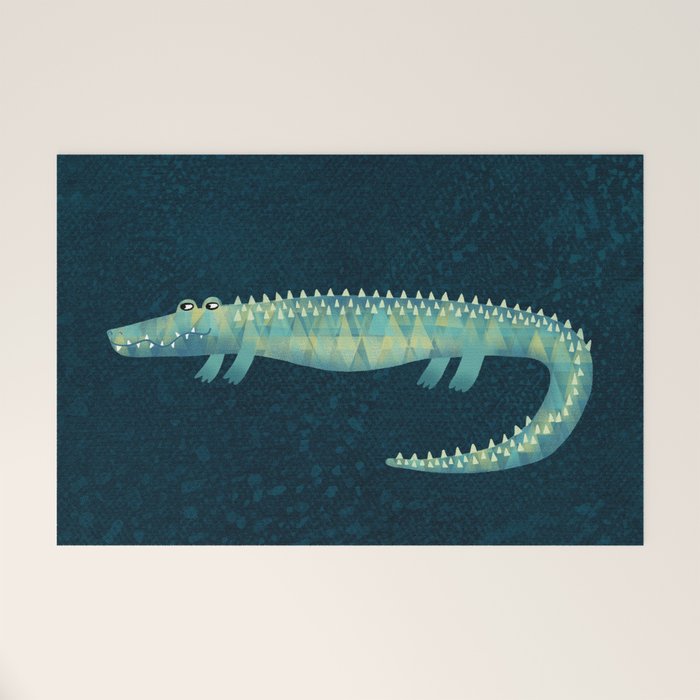 Alligator - or maybe Crocodile Welcome Mat Gallery Image 1