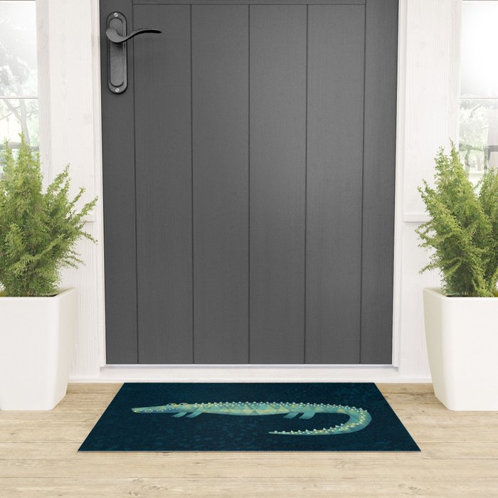 Alligator - or maybe Crocodile Welcome Mat Gallery Image 3
