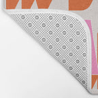 When In Doubt Dance It Out (Pink Orange) Bath Mat Gallery Image 2