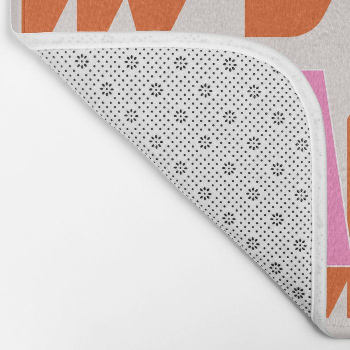 When In Doubt Dance It Out (Pink Orange) Bath Mat Gallery Image 2