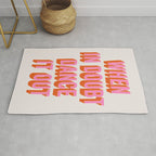 When In Doubt Dance It Out (Pink Orange) Rug Gallery Image 1