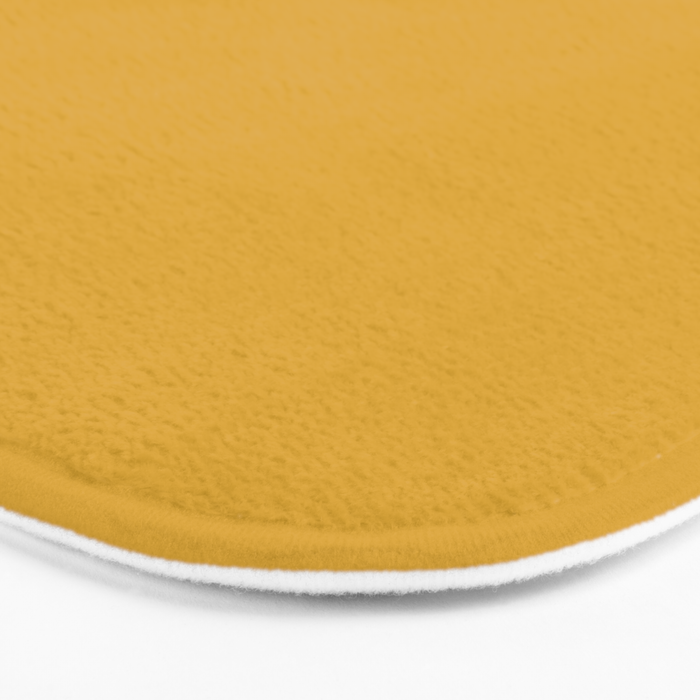 Solid Yellow (Mustard Yellow) Bath Mat Gallery Image 3