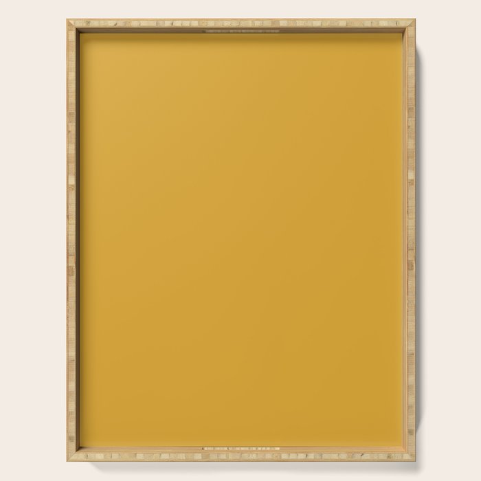 Solid Yellow (Mustard Yellow) Serving Tray Gallery Image 1