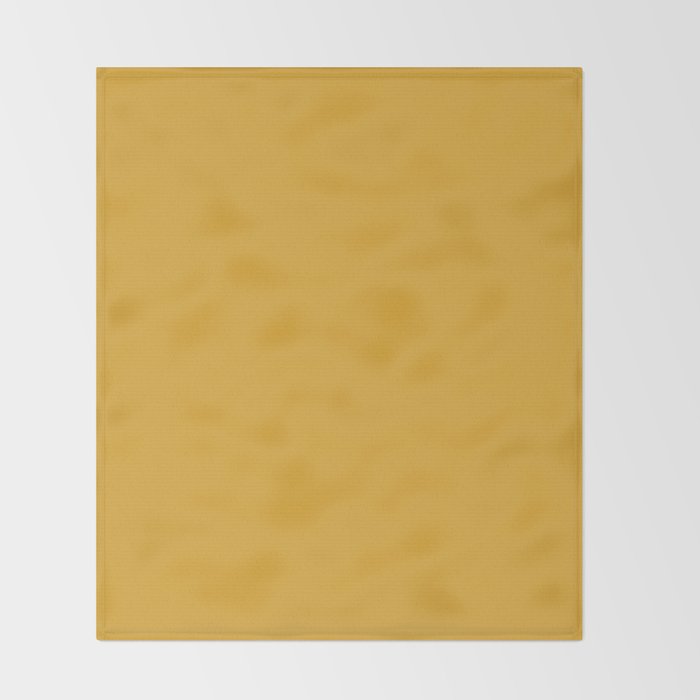 Solid Yellow (Mustard Yellow) Throw Blanket Gallery Image 2