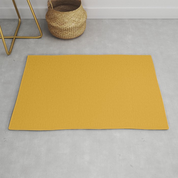Solid Yellow (Mustard Yellow) Rug Gallery Image 1