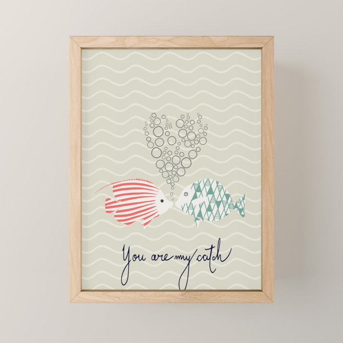 You are my catch Mini Art Print Gallery Image 1