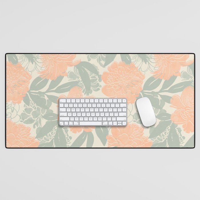 Modern floral blooms P3 Desk Mat Gallery Image 1