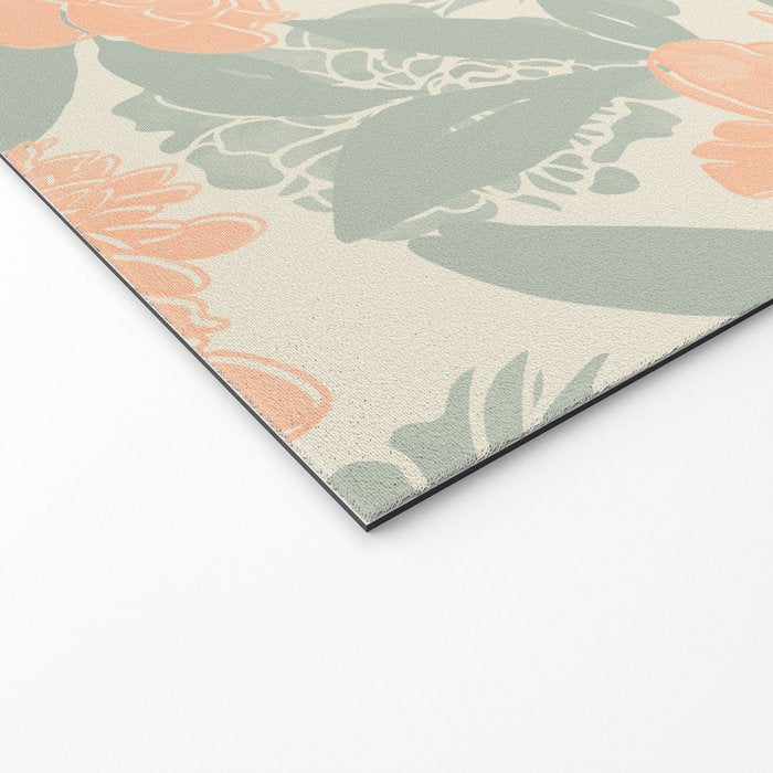 Modern floral blooms P3 Welcome Mat Gallery Image 2