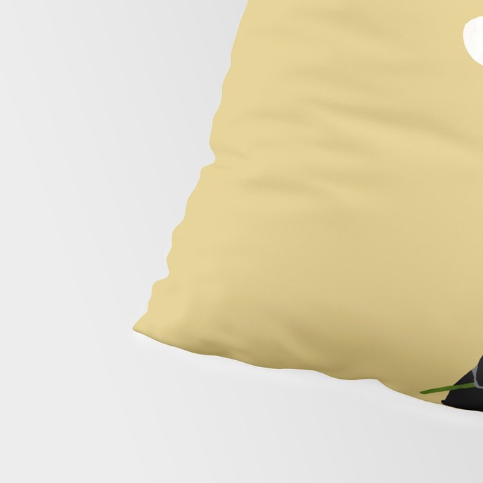 Cat with flower Pillow Sham Gallery Image 4