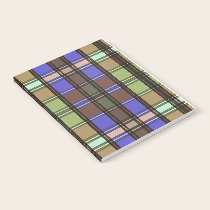 Fusion Colorful Toned Grids Notebook Gallery Image 1