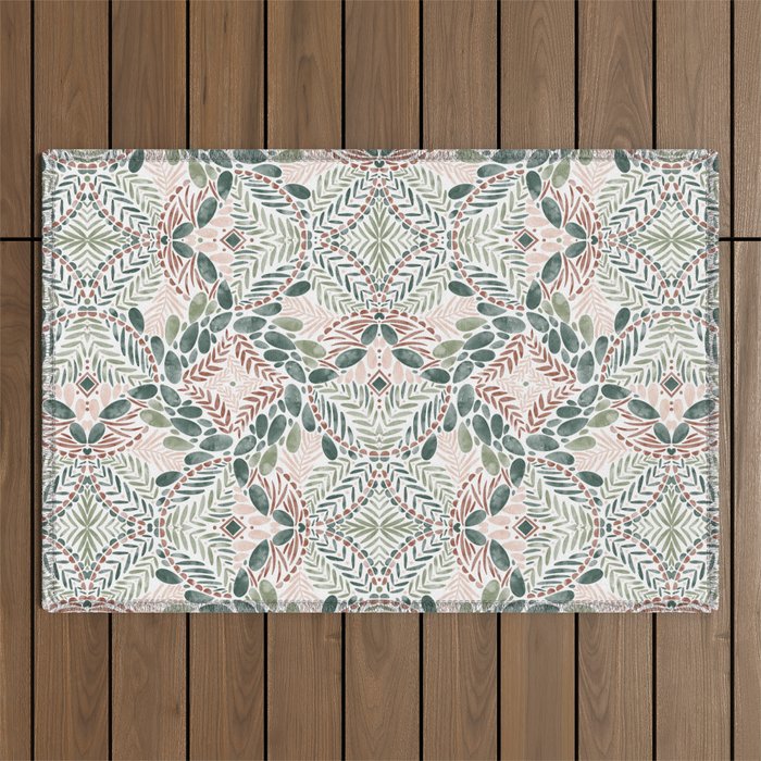 Jungle Charm Artistic Medley Outdoor Rug Gallery Image 1
