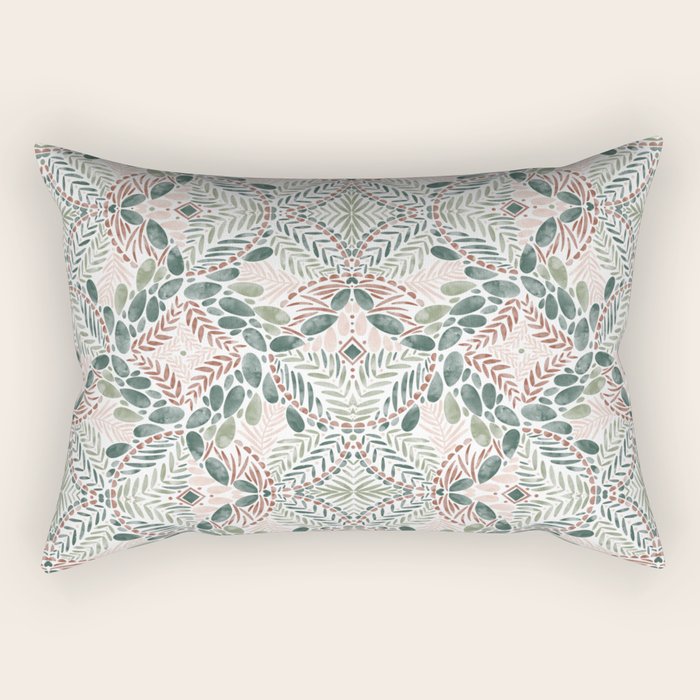 Jungle Charm Artistic Medley Rectangular Pillow Gallery Image 1