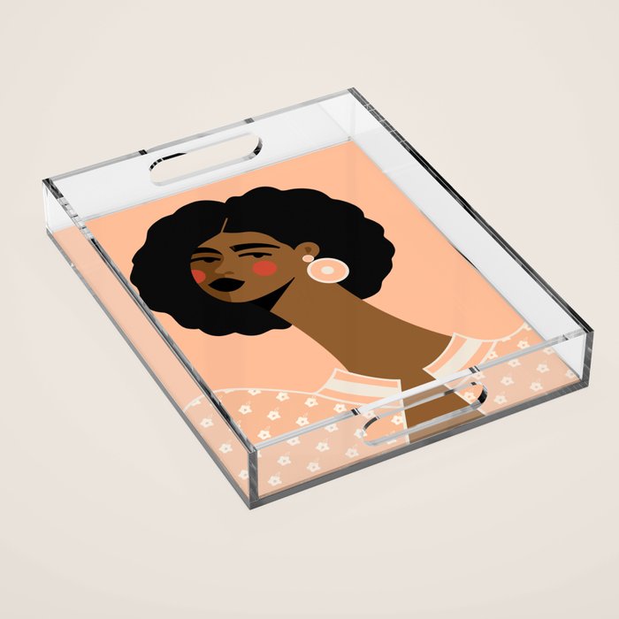 Peachy Keen Acrylic Tray Gallery Image 1