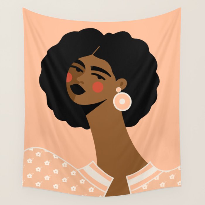 Peachy Keen Wall Tapestry Gallery Image 1