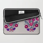 Mexican Bird Motif Gray Laptop Sleeve Gallery Image 2
