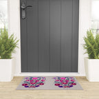 Mexican Bird Motif Gray Welcome Mat Gallery Image 3
