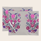 Mexican Bird Motif Gray Placemat Gallery Image 1